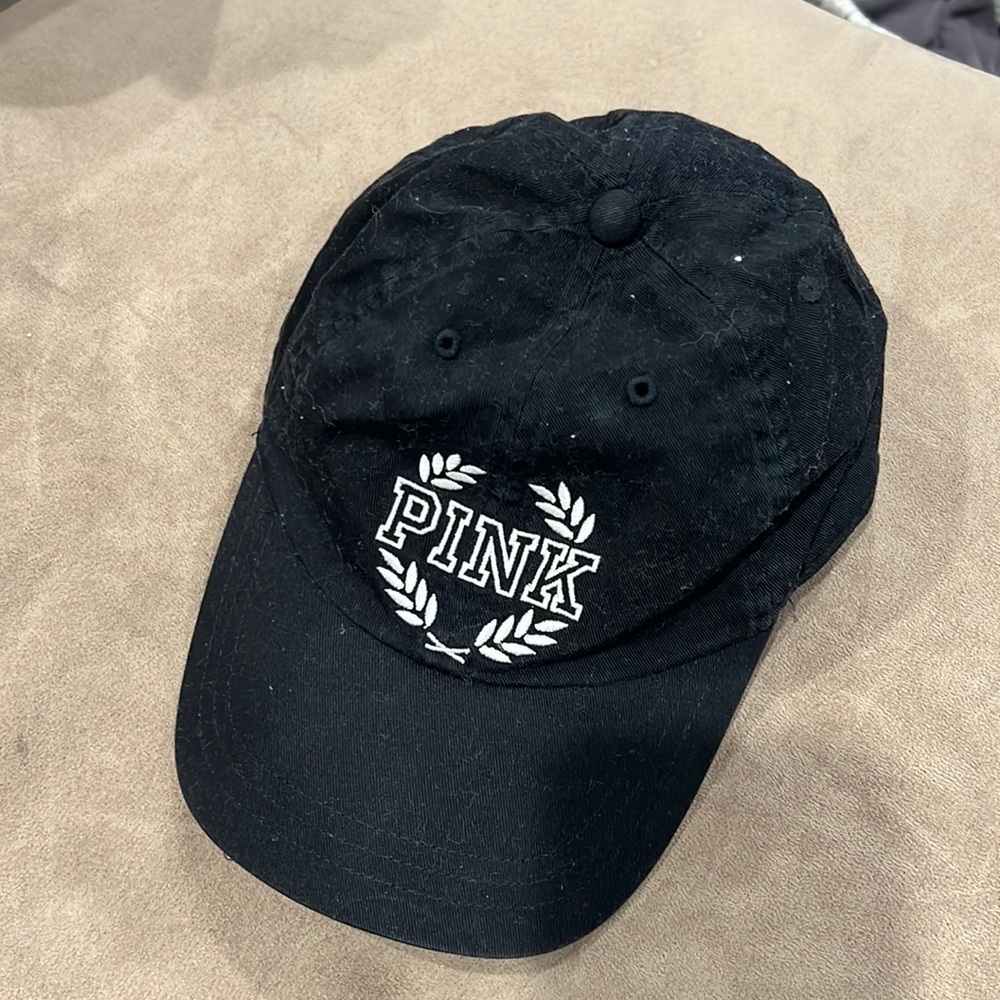 Black pink hat
